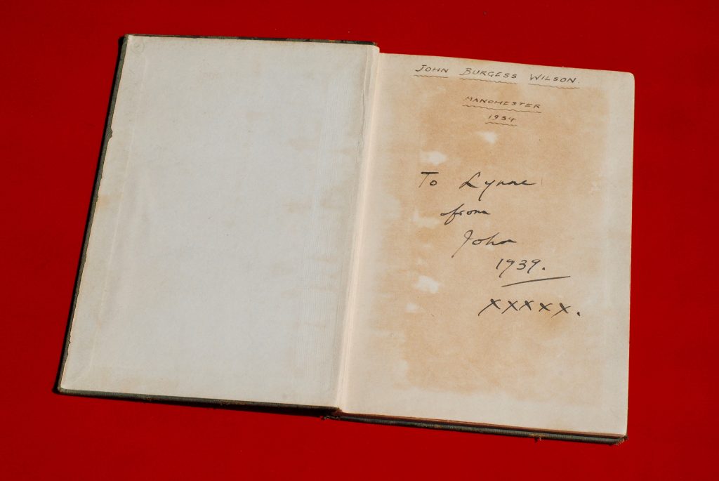 Inscriptions within Anthony Burgess's copy of Chamber Music by James Joyce