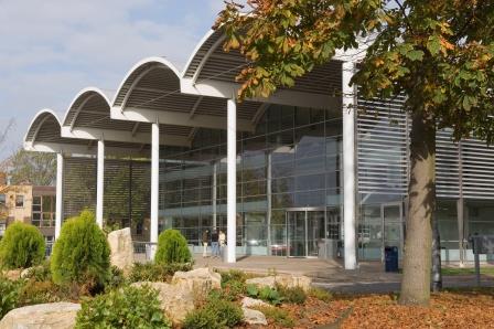 Photograph showing the exterior of Kings Norton Library at Cranfield University.