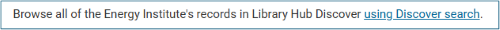 Link to browse library's collection on Library Hub Discover